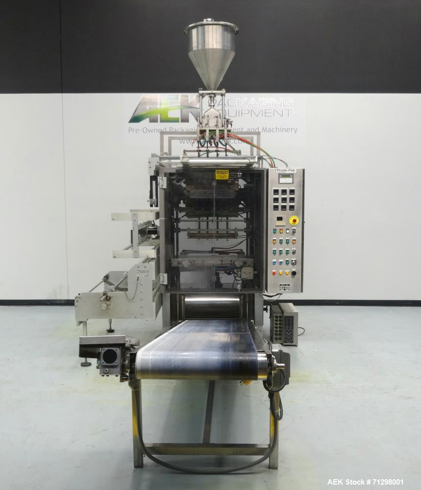 Used Prodo-Pak Model PV-215-CSW-4 Vertical Form Fill and Seal Machine