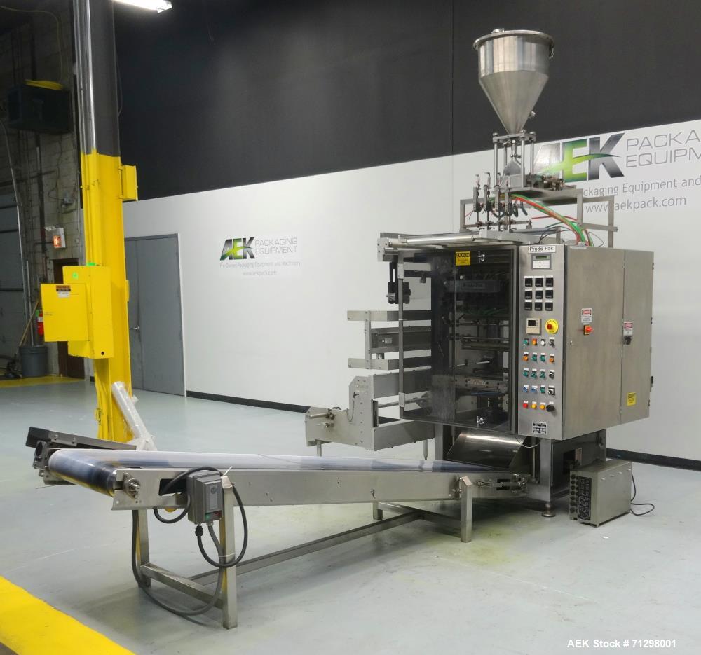 Used Prodo-Pak Model PV-215-CSW-4 Vertical Form Fill and Seal Machine