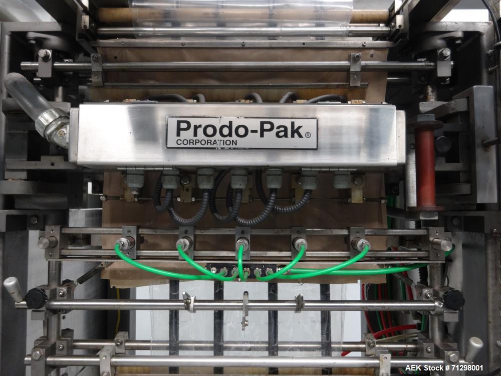 Used Prodo-Pak Model PV-215-CSW-4 Vertical Form Fill and Seal Machine