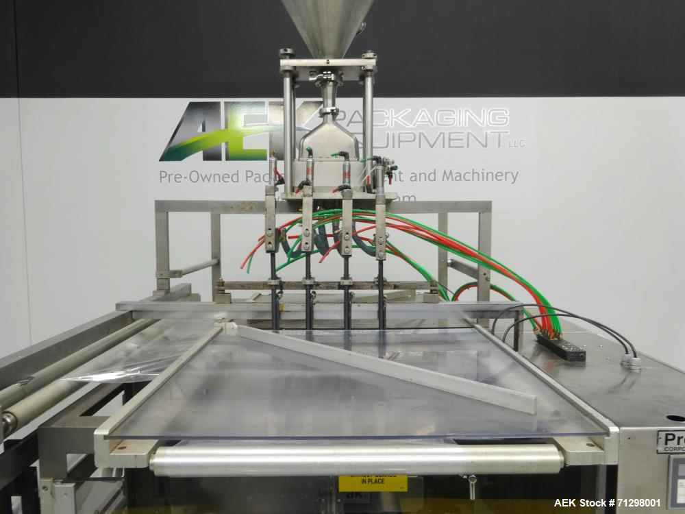 Used Prodo-Pak Model PV-215-CSW-4 Vertical Form Fill and Seal Machine