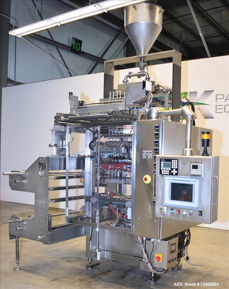 Used- Prodo-Pak Vertical Form, Fill & Seal Liquid Pouch Packager, Model PV215-CS