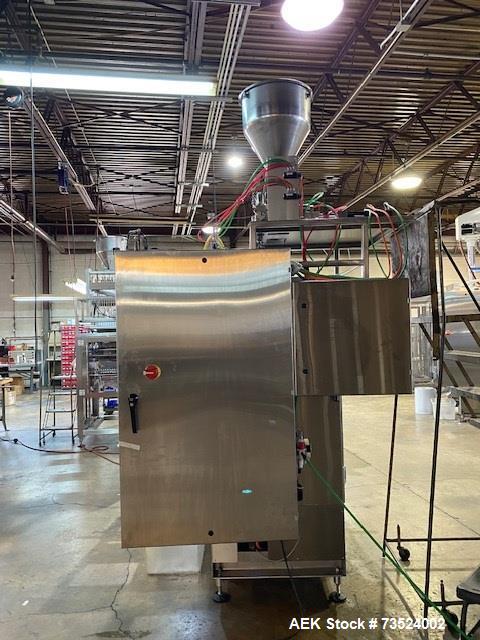 Used Prodo-Pak PV250 CSW6 6-Lane VFFS Liquid Pouch Packager | 120–180 PPM | 100 ml Fill | AB Servo System | Only 50 Hours