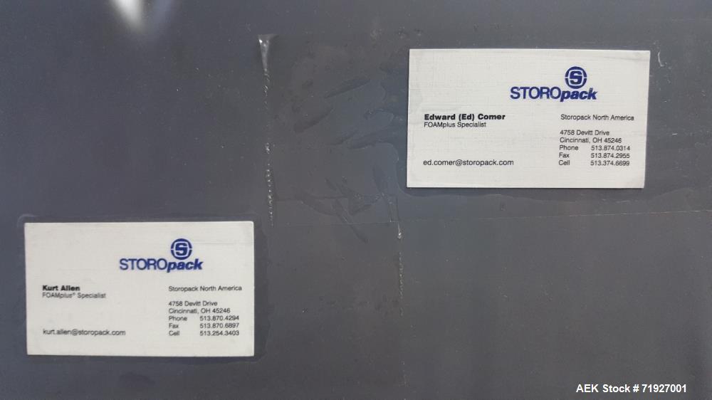 Used Storopack Foamplus Bag Packer, Model MD-50.