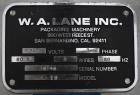 W.A. Lane Model L-18 Form & Fill Vertical Liquid-Paste Filler