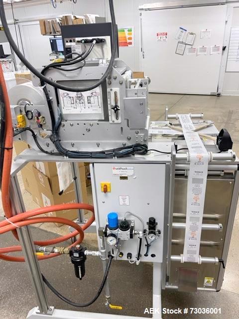 Used QuickPouch Plus Vertical Form Fill Seal Machine – 12” x 16” Max Pouch Size