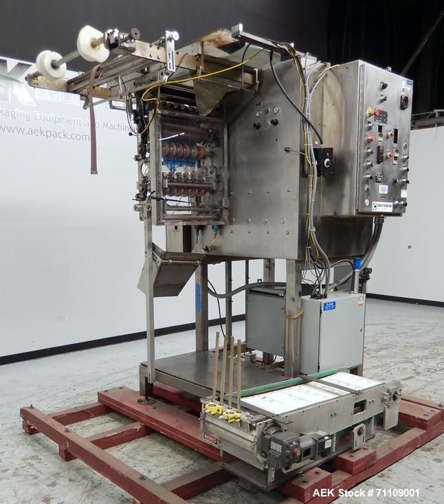 Used Circle Model V16 Vertical Pouch Machine with Tablet Feeder.