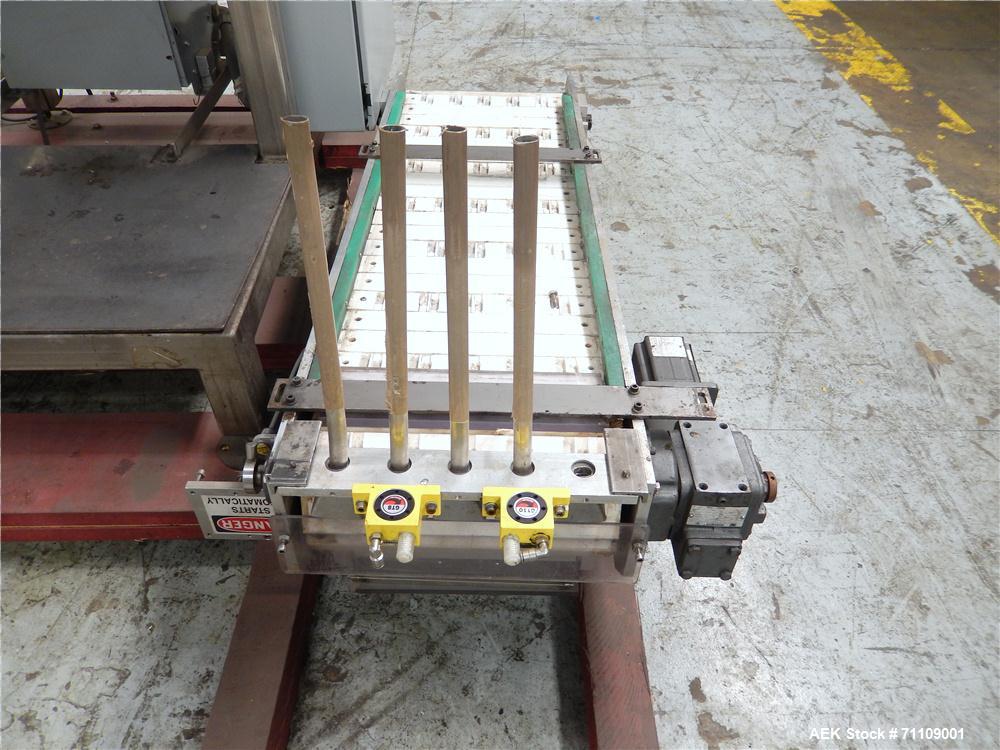Used Circle Model V16 Vertical Pouch Machine with Tablet Feeder.