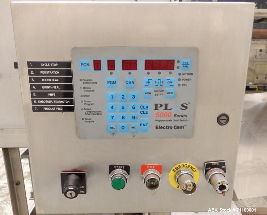 Used Circle Model V16 Vertical Pouch Machine with Tablet Feeder.