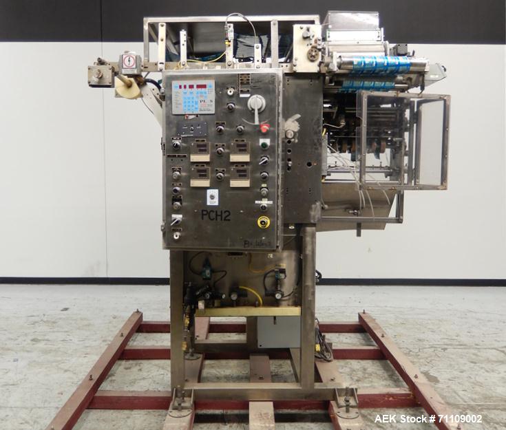 Used Paxall Circle V16 Vertical Pouch Machine with Tablet Feeder.