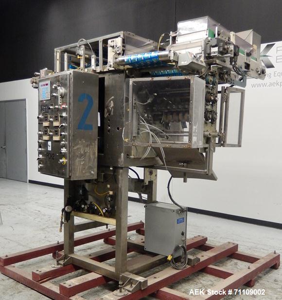 Used Paxall Circle V16 Vertical Pouch Machine with Tablet Feeder.