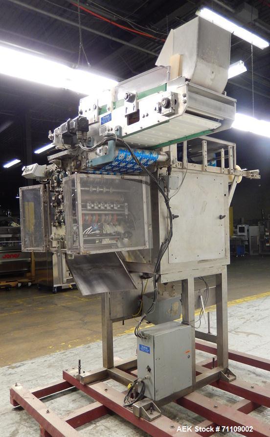 Used Paxall Circle V16 Vertical Pouch Machine with Tablet Feeder.