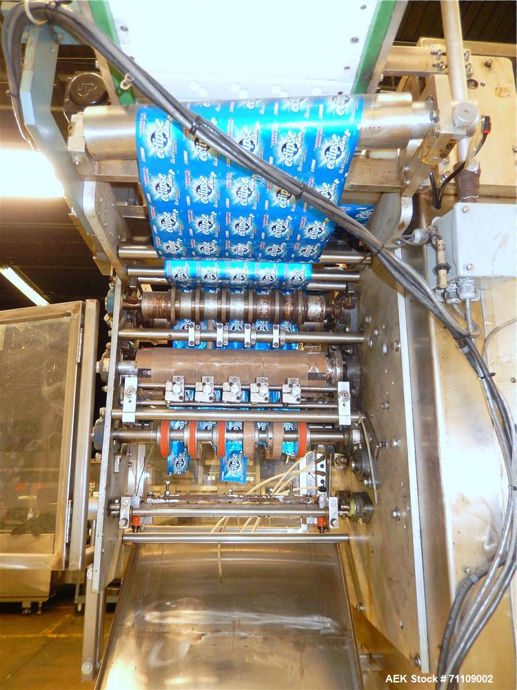 Used Paxall Circle V16 Vertical Pouch Machine with Tablet Feeder.