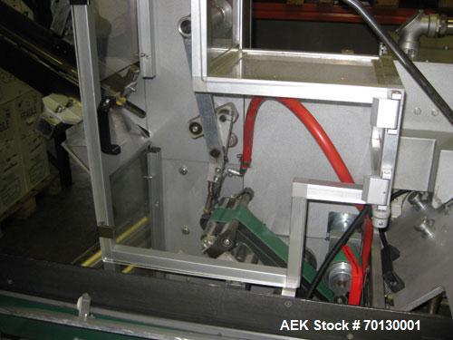Used Forpack Bag/Cartoner Line, type MG-2, consisting of (1) Forpack bag making machine, type M120, 6 bands. Single bag 2.54" x 4.29" (65 mm x 110 mm). Double pack 5.07" x 4.29" (130 mm x 110 mm) inc...