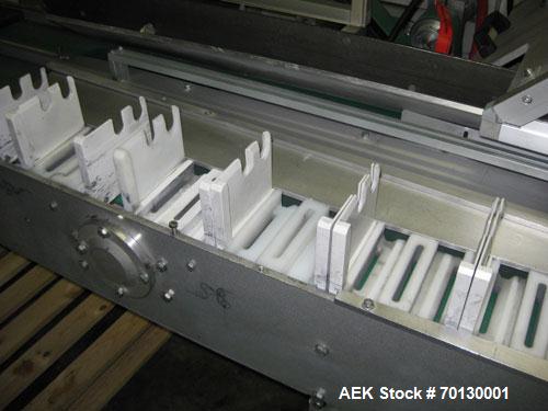 Used Forpack Bag/Cartoner Line, type MG-2, consisting of (1) Forpack bag making machine, type M120, 6 bands. Single bag 2.54" x 4.29" (65 mm x 110 mm). Double pack 5.07" x 4.29" (130 mm x 110 mm) inc...