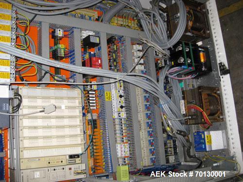Used Forpack Bag/Cartoner Line, type MG-2, consisting of (1) Forpack bag making machine, type M120, 6 bands. Single bag 2.54" x 4.29" (65 mm x 110 mm). Double pack 5.07" x 4.29" (130 mm x 110 mm) inc...