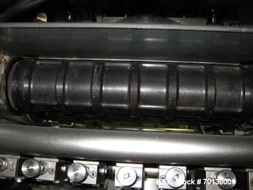 Used Forpack Bag/Cartoner Line, type MG-2, consisting of (1) Forpack bag making machine, type M120, 6 bands. Single bag 2.54" x 4.29" (65 mm x 110 mm). Double pack 5.07" x 4.29" (130 mm x 110 mm) inc...