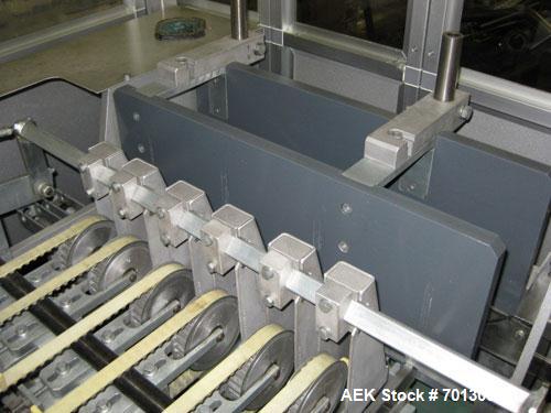 Used Forpack Bag/Cartoner Line, type MG-2, consisting of (1) Forpack bag making machine, type M120, 6 bands. Single bag 2.54" x 4.29" (65 mm x 110 mm). Double pack 5.07" x 4.29" (130 mm x 110 mm) inc...