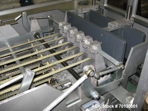 Used Forpack Bag/Cartoner Line, type MG-2, consisting of (1) Forpack bag making machine, type M120, 6 bands. Single bag 2.54" x 4.29" (65 mm x 110 mm). Double pack 5.07" x 4.29" (130 mm x 110 mm) inc...