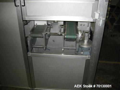 Used Forpack Bag/Cartoner Line, type MG-2, consisting of (1) Forpack bag making machine, type M120, 6 bands. Single bag 2.54" x 4.29" (65 mm x 110 mm). Double pack 5.07" x 4.29" (130 mm x 110 mm) inc...