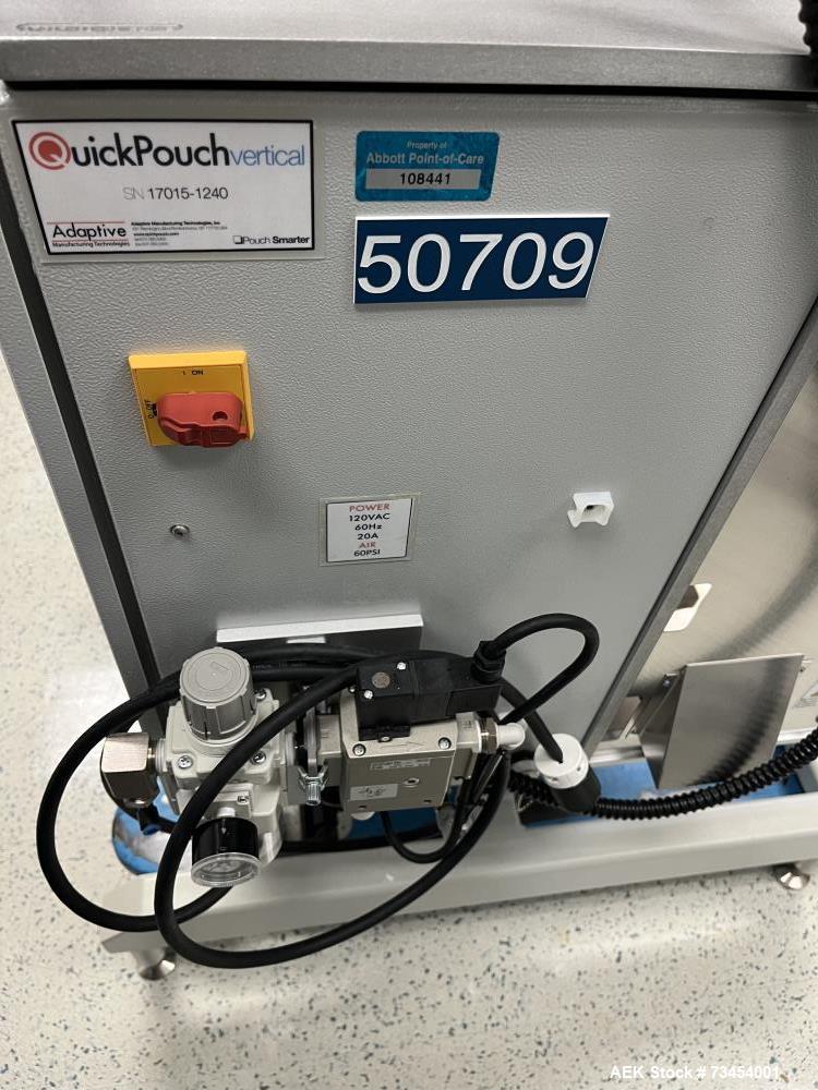 Used QuickPouch Vertical Form Fill Seal Machine – 12"x16", 48 CPM, Built 2014