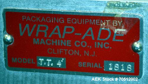 Used- Wrap Ade Model TT4 Vertical Strip Packaging Machine