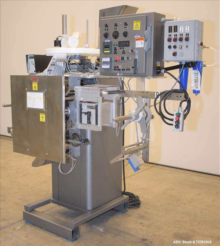 Used Wrapade Model UPH 4 Vertical Strip/Pouch Machine for Vitamins/Candy