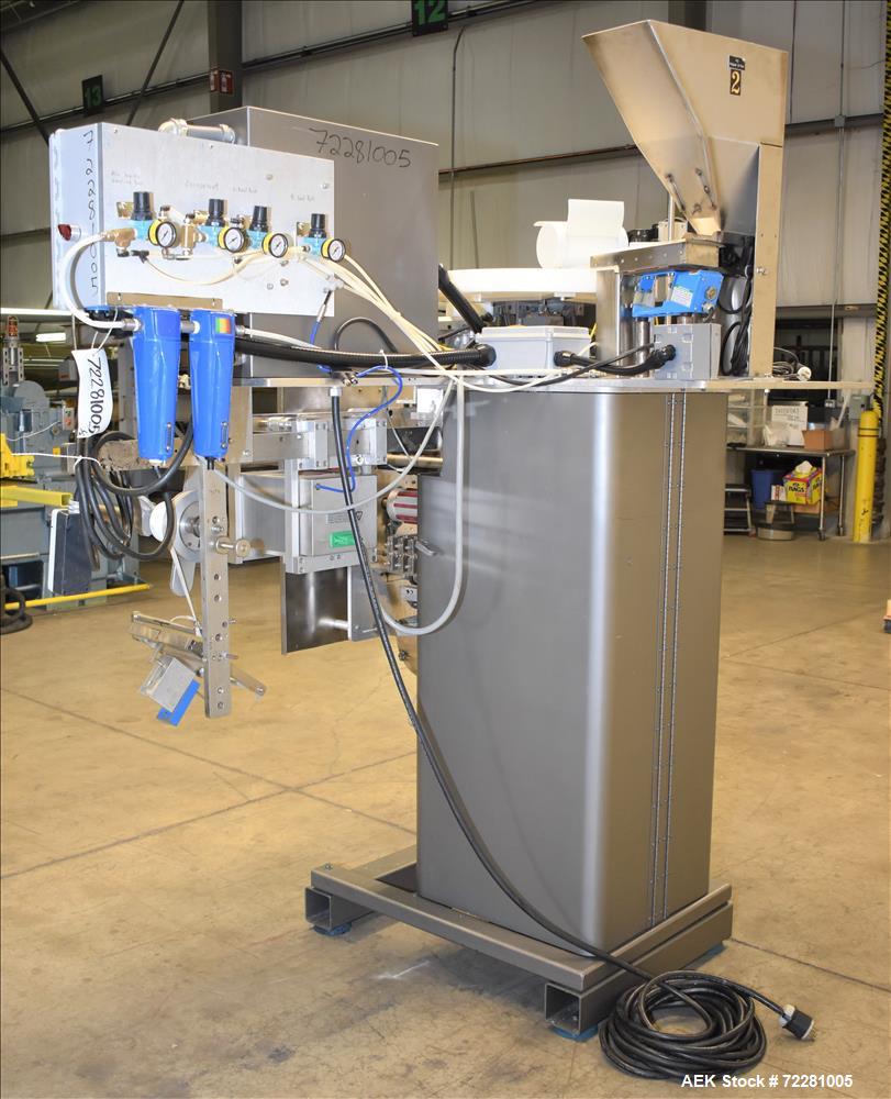 Used Wrapade Model UPH 4 Vertical Strip/Pouch Machine for Vitamins/Candy