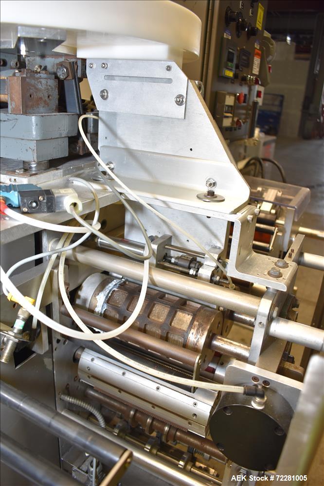 Used Wrapade Model UPH 4 Vertical Strip/Pouch Machine for Vitamins/Candy