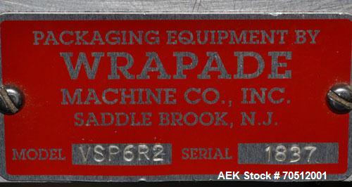 Used WrapAde Model VSP 6R2 Vertical Strip Packaging Machine