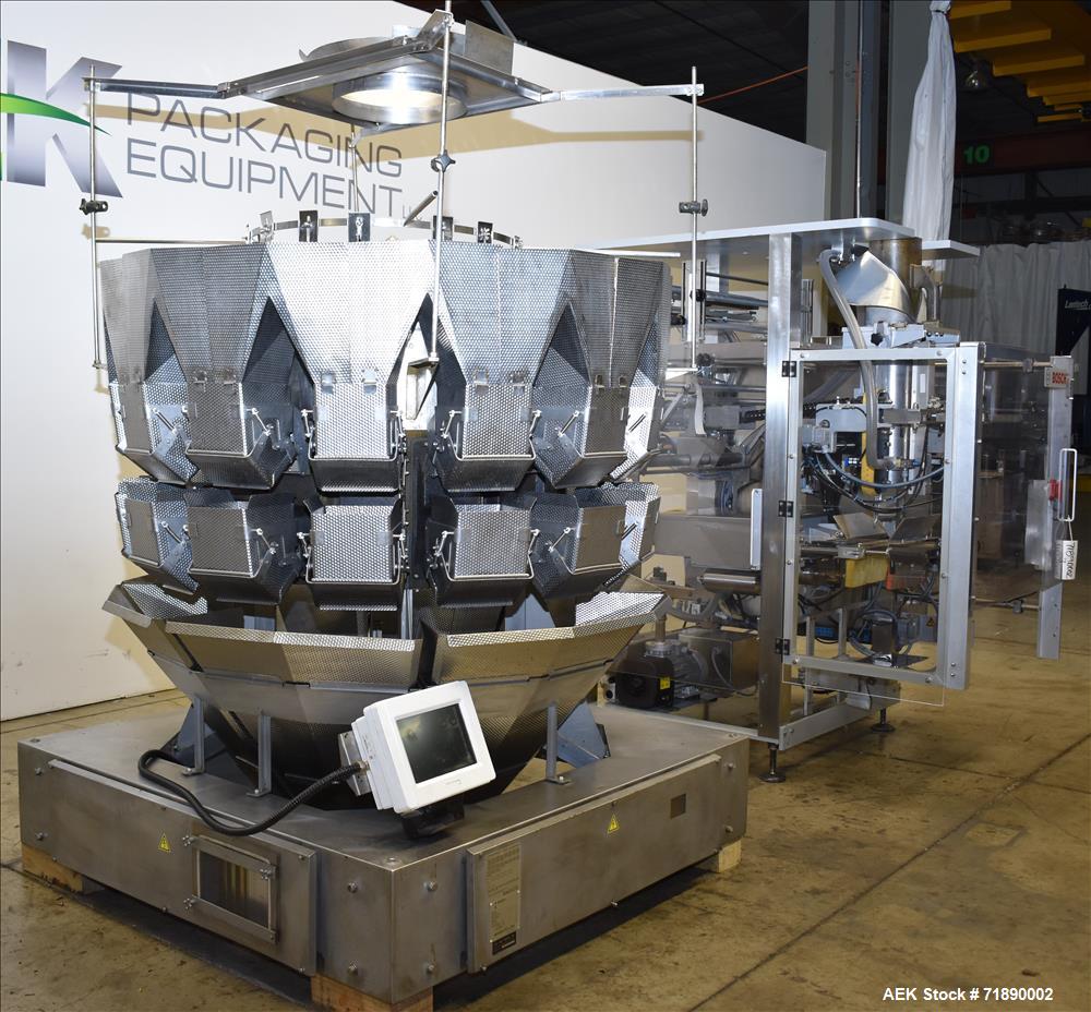 Used Bosch Model SVB3600RB Vertical Form Fill Seal Pouch Machine with Combinati