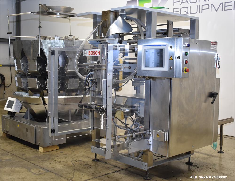 Used Bosch Model SVB3600RB Vertical Form Fill Seal Pouch Machine with Combinati