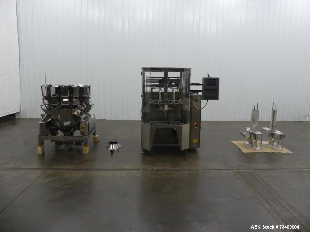 Used CF-102L Vertical Form Fill & Seal | 14 Head CCW | Gravity Metal Detector