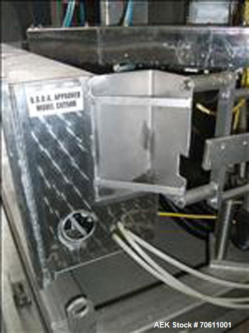 Used Eagle Infinity Model 1016 Vertical Form Fill and Seal Machine. Machine is capable of speeds up to 100 bags per minute. Has a 14 head Parsons-Eagle combination scale. Machine has a pneumatic seal...