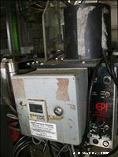 Used Eagle Infinity Model 1016 Vertical Form Fill and Seal Machine. Machine is capable of speeds up to 100 bags per minute. Has a 14 head Parsons-Eagle combination scale. Machine has a pneumatic seal...