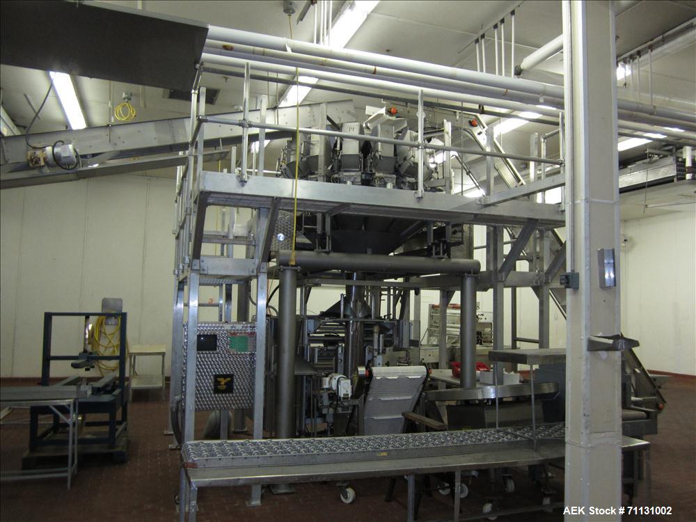 Used Eagle Packaging Transpack II with Eagle CV-14 Dimpled Bucket Scale