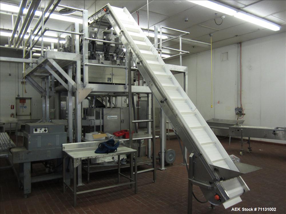 Used Eagle Packaging Transpack II with Eagle CV-14 Dimpled Bucket Scale