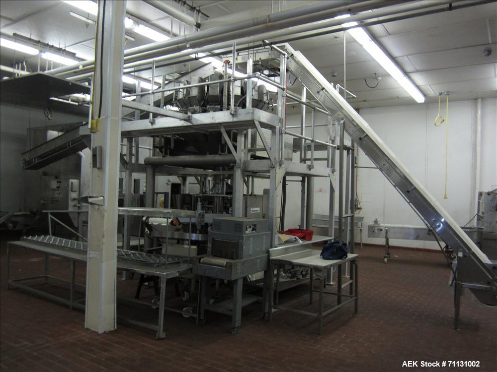 Used Eagle Packaging Transpack II with Eagle CV-14 Dimpled Bucket Scale