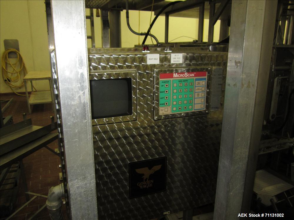 Used Eagle Packaging Transpack II with Eagle CV-14 Dimpled Bucket Scale