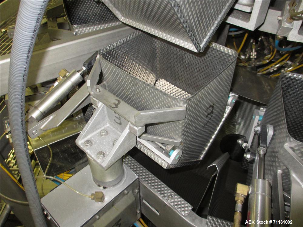 Used Eagle Packaging Transpack II with Eagle CV-14 Dimpled Bucket Scale