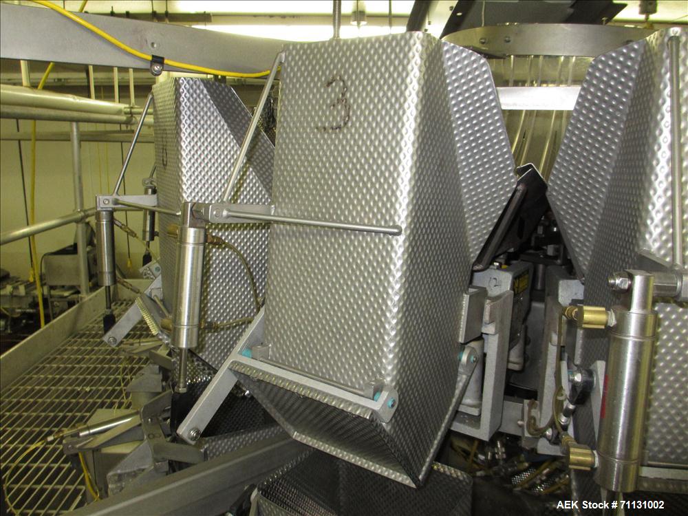 Used Eagle Packaging Transpack II with Eagle CV-14 Dimpled Bucket Scale