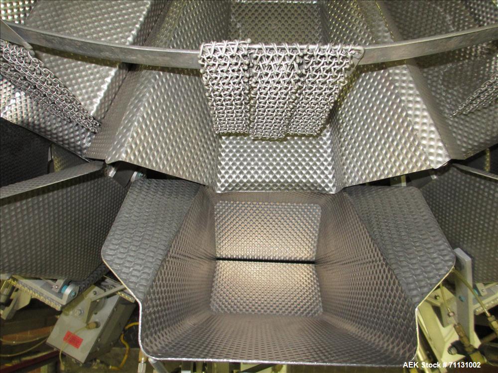 Used Eagle Packaging Transpack II with Eagle CV-14 Dimpled Bucket Scale