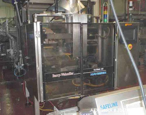 Used-Hayssen Ultima Form, Fill and Seal Machine, Model 16-22 HPR.  Stainless steel construction, electric eye registration, ...