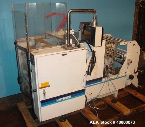 Used Hayssen Ultima CMB/SF Vertical Form Fill and Seal Bagger capable of speeds up to 110 bags per minute. Bag size range: (Width) 4" to 12" (Length) 4" to 23" Can do a 32"L bag with a double pull. C...