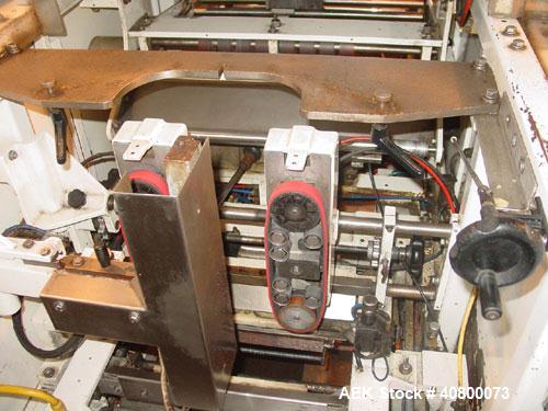 Used Hayssen Ultima CMB/SF Vertical Form Fill and Seal Bagger capable of speeds up to 110 bags per minute. Bag size range: (Width) 4" to 12" (Length) 4" to 23" Can do a 32"L bag with a double pull. C...