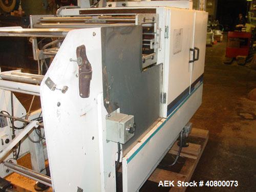 Used Hayssen Ultima CMB/SF Vertical Form Fill and Seal Bagger capable of speeds up to 110 bags per minute. Bag size range: (Width) 4" to 12" (Length) 4" to 23" Can do a 32"L bag with a double pull. C...