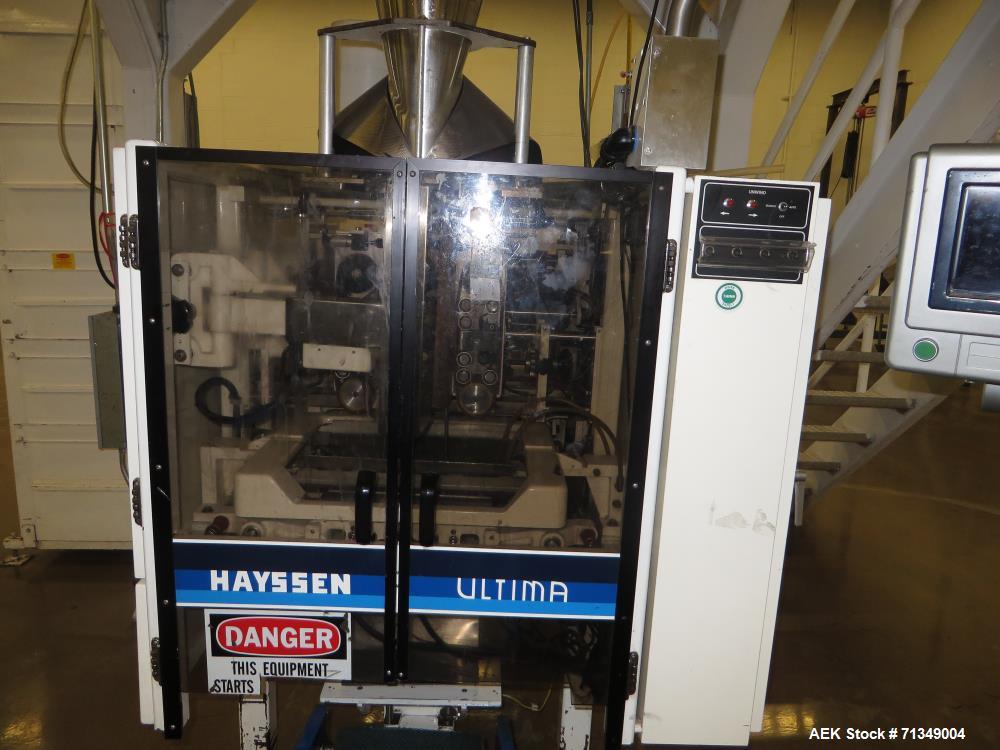 Used Hayssen Ultima CMB12-16 Vertical Form Fill Seal Packaging System