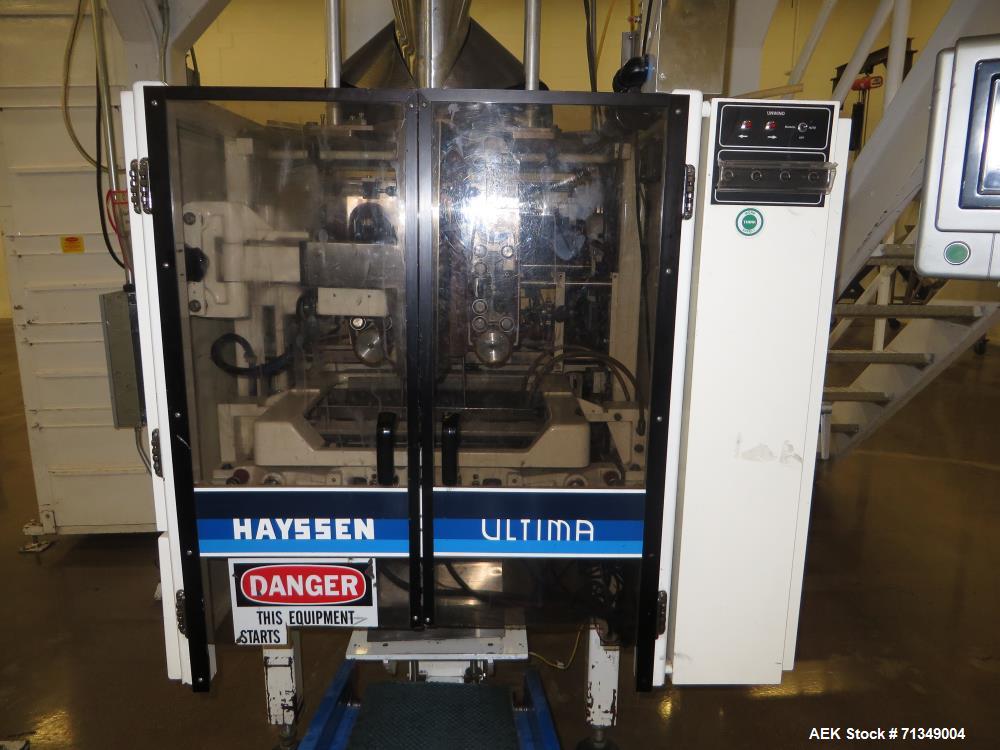 Used Hayssen Ultima CMB12-16 Vertical Form Fill Seal Packaging System