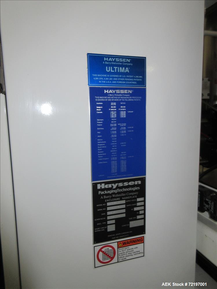 Used Hayssen Model SV-15-24HP Vertical Form Fill Seal Machine