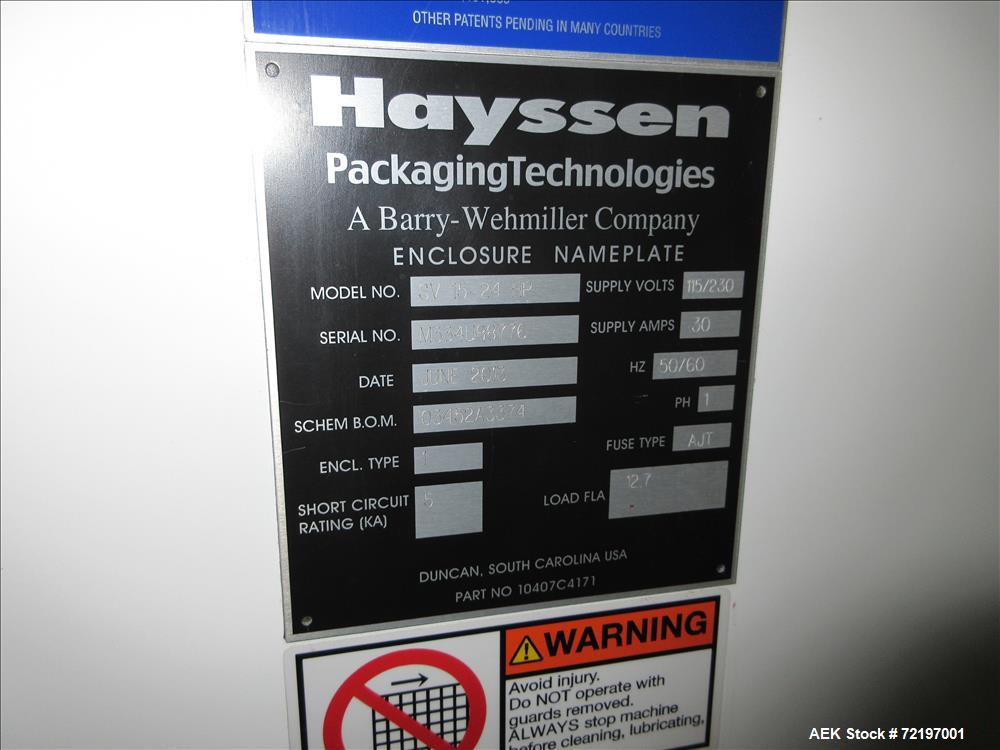 Used Hayssen Model SV-15-24HP Vertical Form Fill Seal Machine
