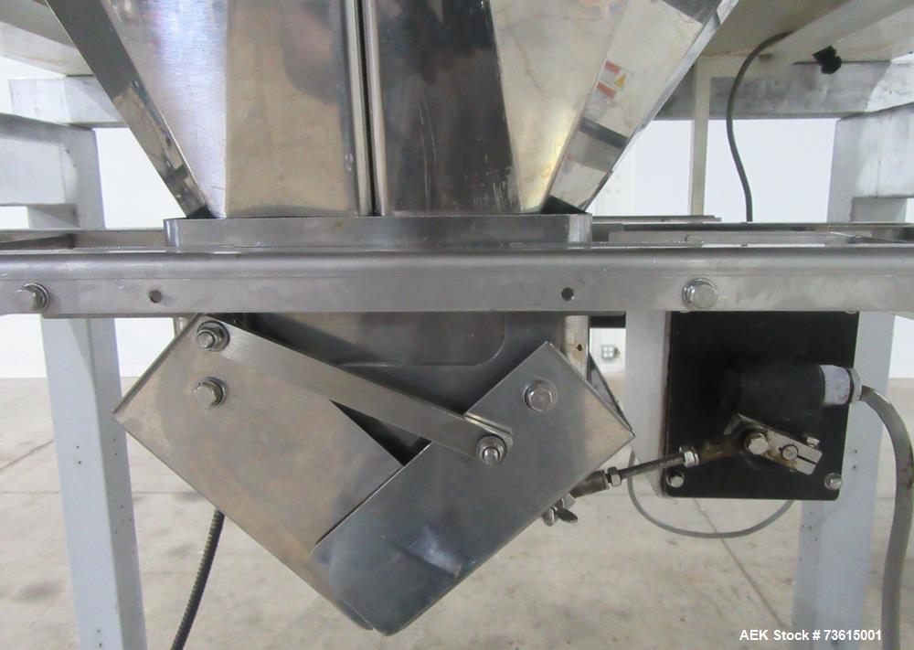 Used Hayssen Ultima 8-16 HPR Twin Tube VFFS Bagger with Ishida 16 Head Scale